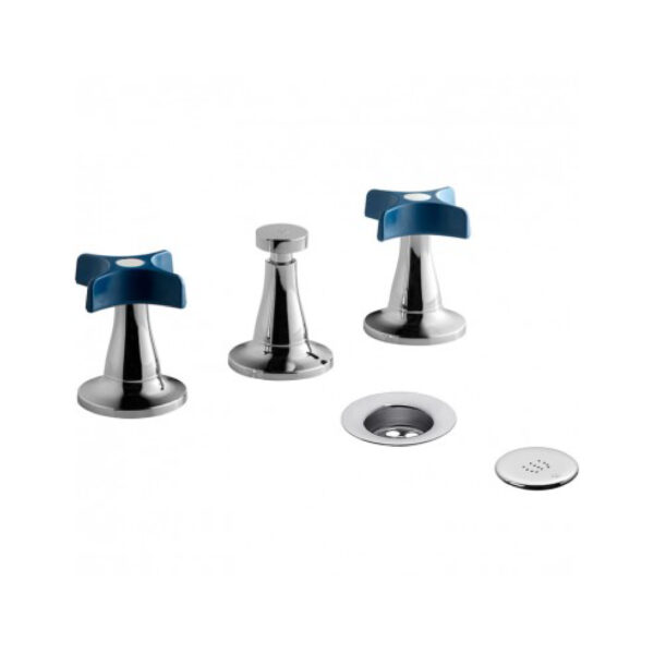 Petalo - juego para bide - 0295/m3-ac - azul cromo FV