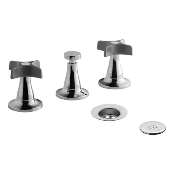 Petalo - juego para bide - 0295/m3-gc - gris cromo FV