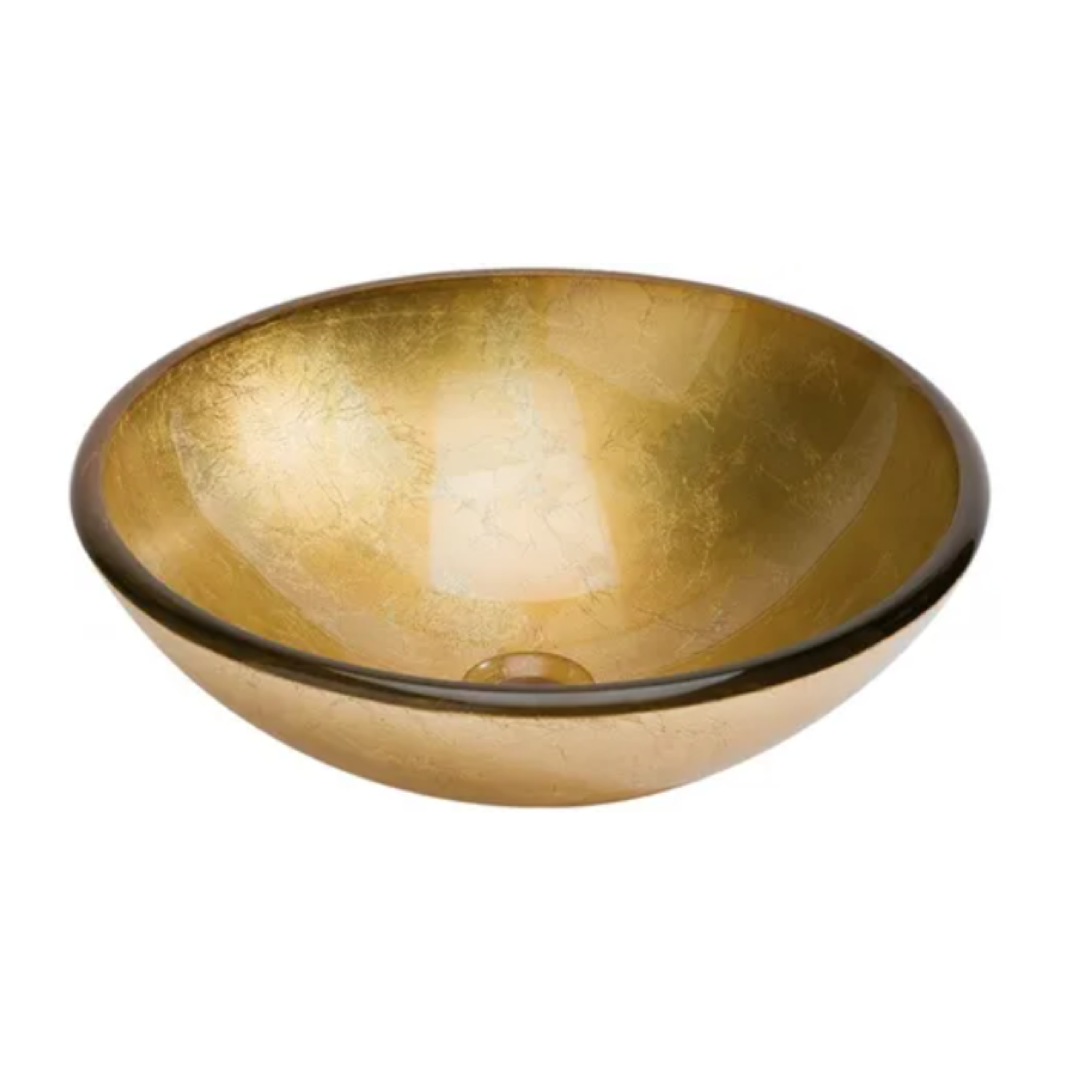 Lavabo pan de oro  (cristal) DUNE