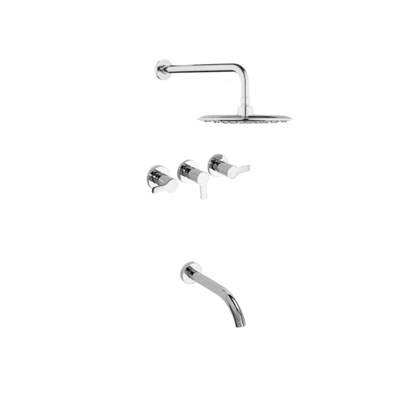 Logos - ducha de embutir con transferencia- cod 22306 PIAZZA