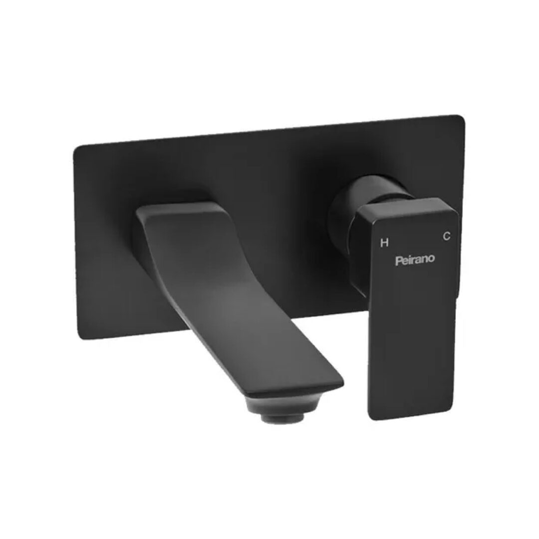 Soria black - lavatorio pared embutir monocomando soria black - 63-192 PEIRANO
